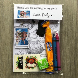Moana party Bags, pre filled party favours, personalised.