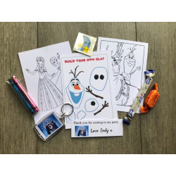Frozen party Bags, pre filled party favours, personalised.