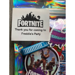 Fortnite party Bags, pre filled party favours, personalised.