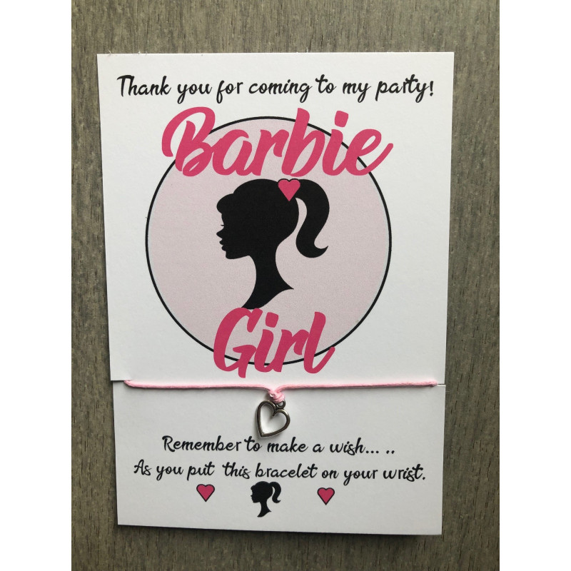 Barbie Party Bag fillers, Wish Bracelet
