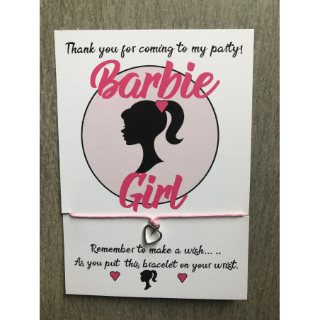 Barbie Party Bag fillers, Wish Bracelet